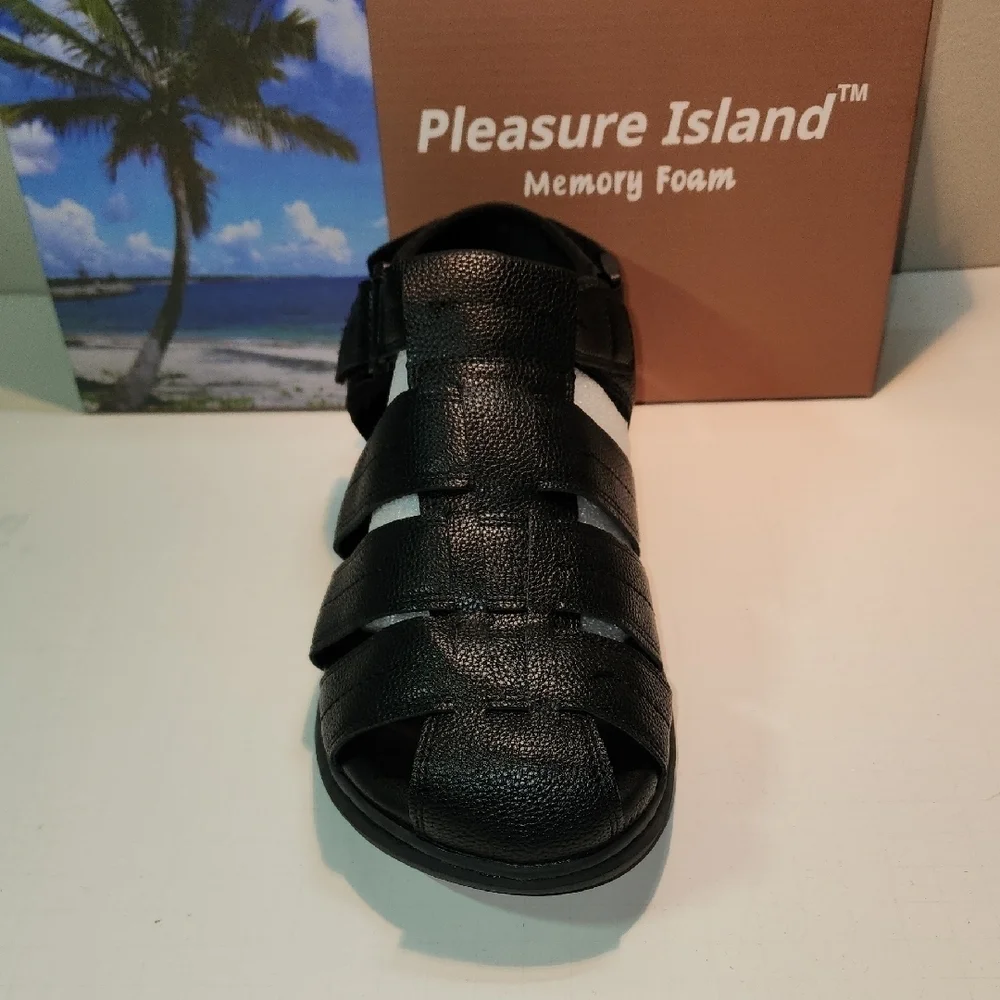 Black Memory Foam Sandals